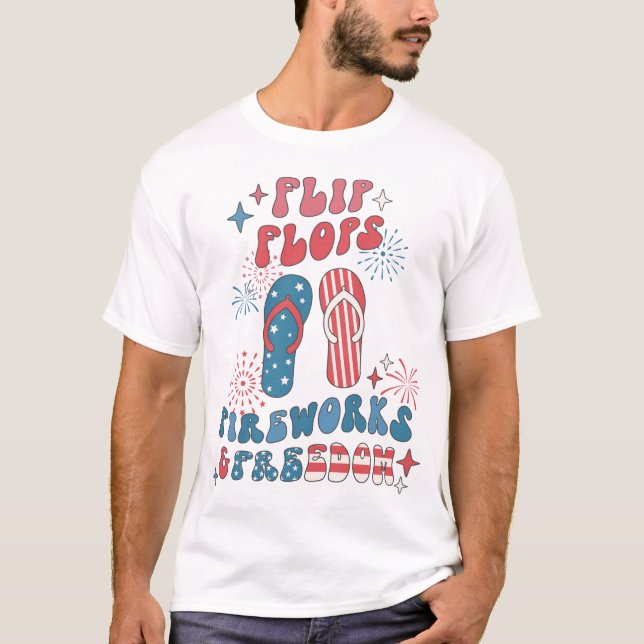 Camiseta Flip Flops Fireworks Libertad (Anverso)