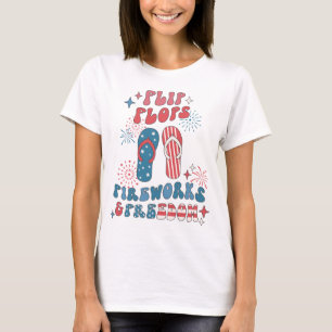 Camiseta Flip Flops Fireworks Libertad
