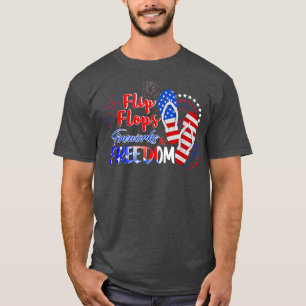 Camiseta Flip Flops fuegos artificiales Libertad 4 de Julio