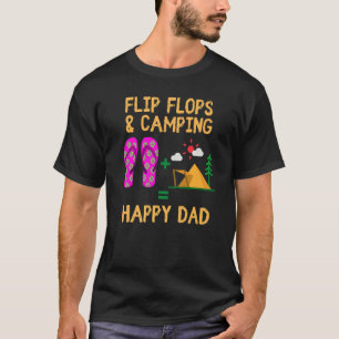 Camiseta Flip Flops Y Camping Happy Mom Dad Family Matchi