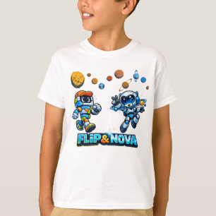 Camiseta FLIP & NOVA: Aventura de aprendizaje en la galaxia