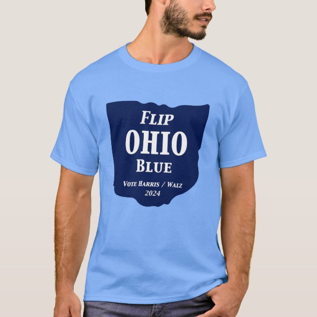 Camiseta Flip Ohio Blue en 2024 (Anverso)