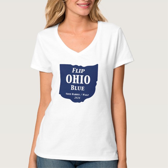 Camiseta Flip Ohio Blue en 2024 (Anverso)