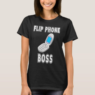 Camiseta Flip Phone Boss Vintage Cell Old School Technology