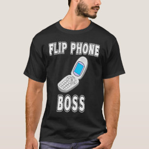 Camiseta Flip Phone Boss Vintage Cell Old School Technology