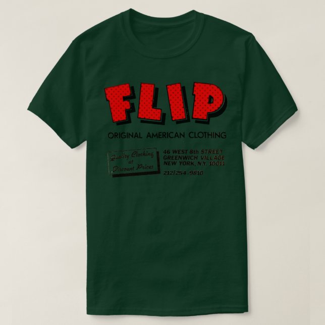 Camiseta FLIP Ropa Americana NYC 80 (Diseño del anverso)