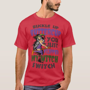 Camiseta Flipped My Witch Switch Design Halloween Witch 82