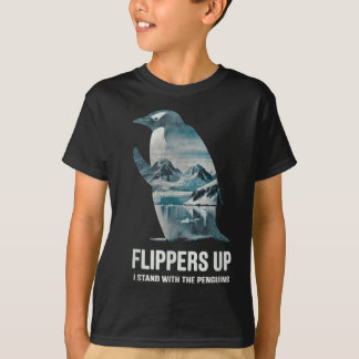 Camiseta Flippers De Pingüino Gracioso Me Pongo Con El Ping