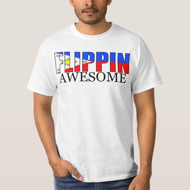 Camiseta Flippin (filipino) impresionante (Anverso)