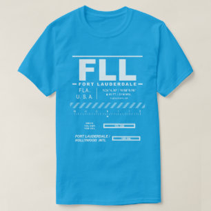 Camiseta FLL del Aeropuerto Internacional Fort Lauderdale H