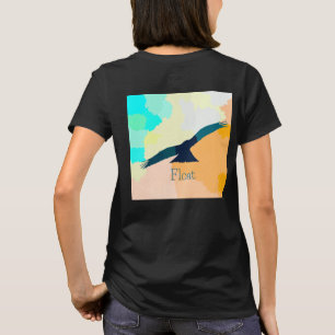 Camiseta "Float" Tranquila imagen de la silueta de pájaro e