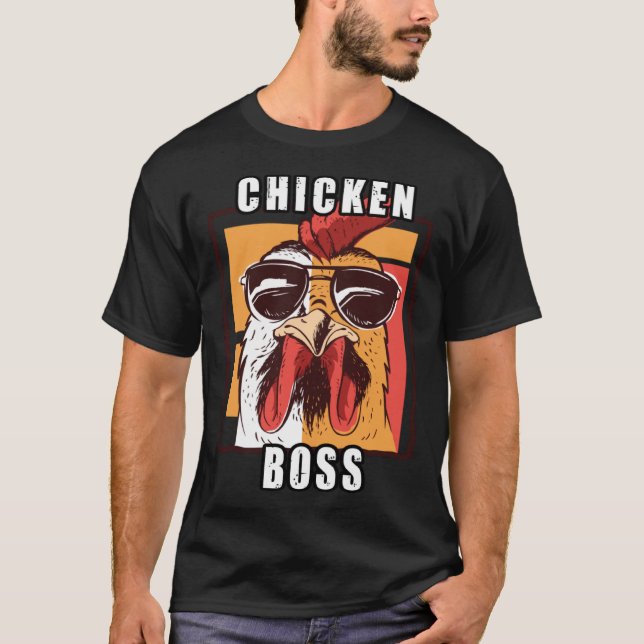 Camiseta Flock Boss flock Boss Huhn Love  Roosters (Anverso)