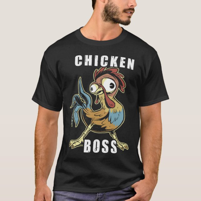 Camiseta Flock Boss flock Boss Huhn Love  Roosters  2 (Anverso)