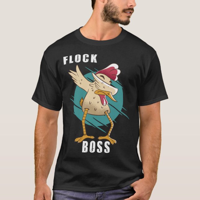 Camiseta Flock Boss rebaño Huhn Love Roosters 6 (Anverso)