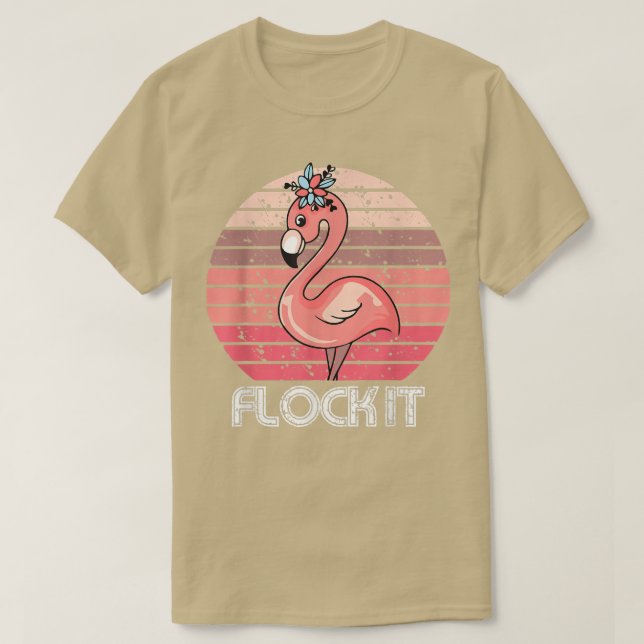 Camiseta Flock It, Cute Flamingo Para Hombres Mujeres, Dive (Diseño del anverso)