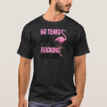 Camiseta Flocking Fabulous 60th Birthday Pink Flamingo Ra<br><div class="desc">Famoso Flamingo Raglan,  el fabuloso 60 cumpleaños Rosado.</div>