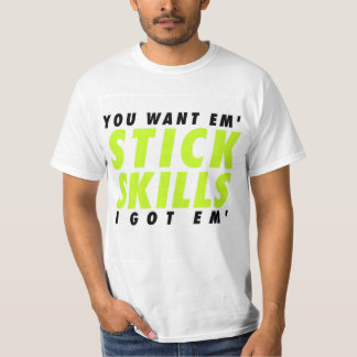 Camiseta floja es la vida - habilidades del palillo