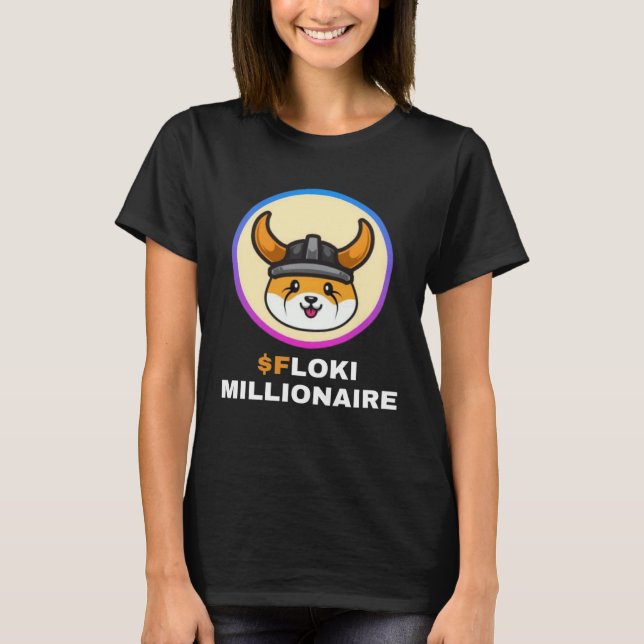 Camiseta Floki Millonario Floki Inu Token Moneda Cripto Hod (Anverso)
