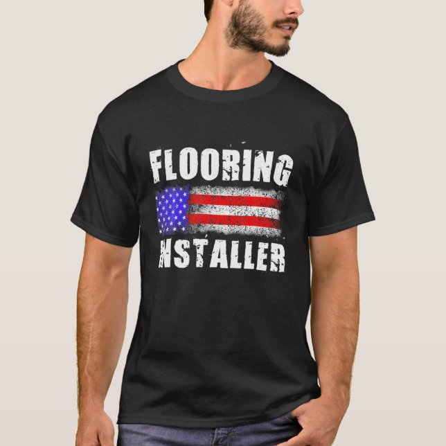 Camiseta Flooring Installer Contractor Floor Installation (Anverso)