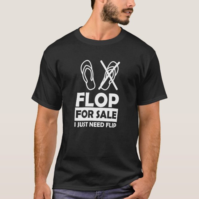Camiseta Flop For Sale Flip no es necesario para Leg Ampute (Anverso)