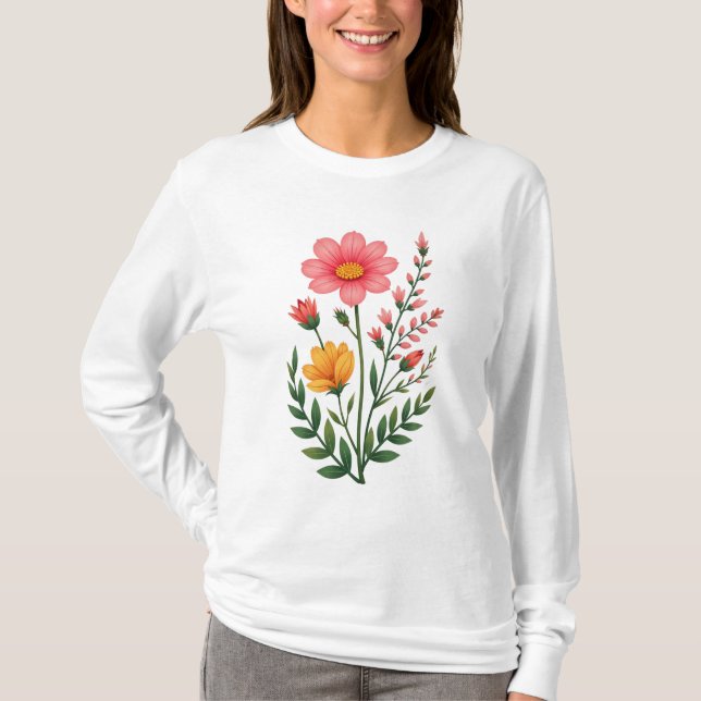 Camiseta Flor (Anverso)