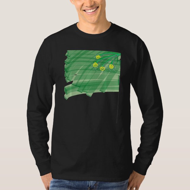 Camiseta Flor abstracta (Anverso)