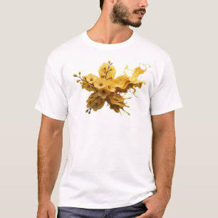 Camiseta FLOR ABSTRACTA 33 Estampa Gráfica Única