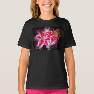 Camiseta Flor acuarela de Stargazer Lily - bb 03