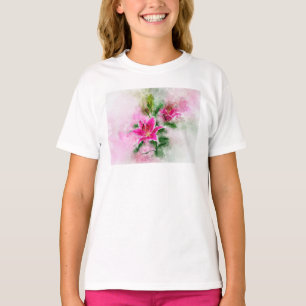 Camiseta Flor acuarela de Stargazer Lily - wb 02
