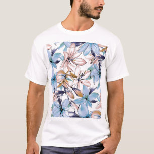 Camiseta Flor acuarela: diseño adorablemente pintado