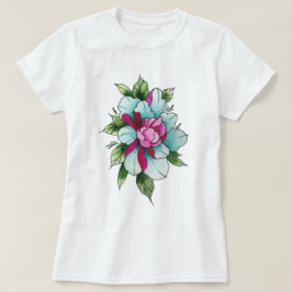 Camiseta Flor acuática
