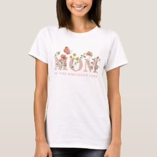 Camiseta Flor acuática de la madre del Chica de cumpleaños