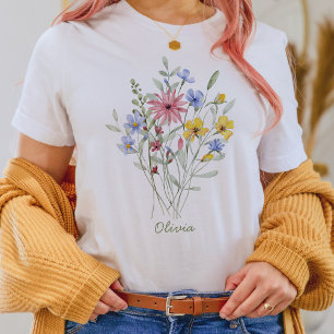 Camiseta Flor acuática elegante