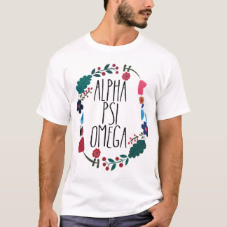 Camiseta Flor alfa Psi Omega
