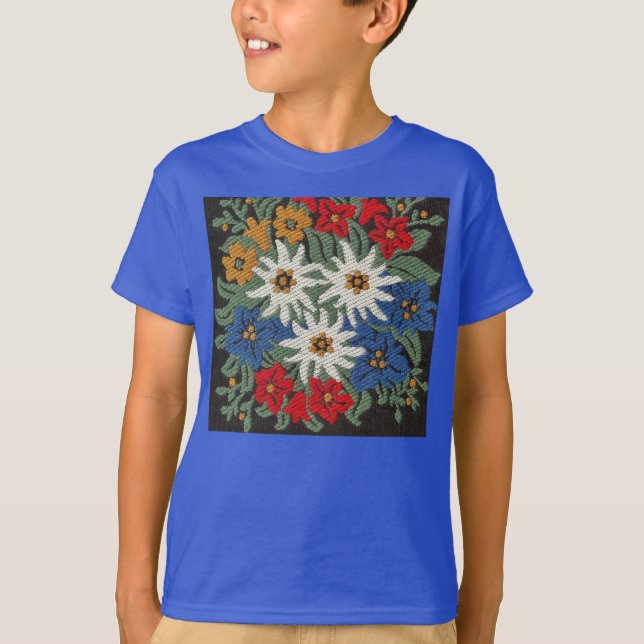 Camiseta Flor alpina suiza de Edelweiss (Anverso)
