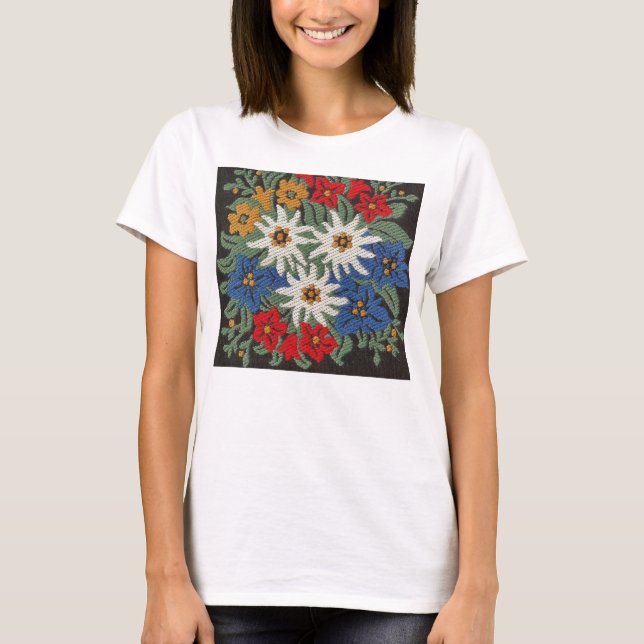 Camiseta Flor alpina suiza Edelweiss (Anverso)