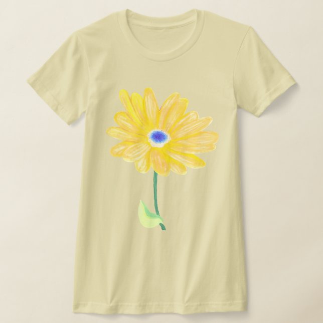 Camiseta Flor amarilla de verano (Distribución)