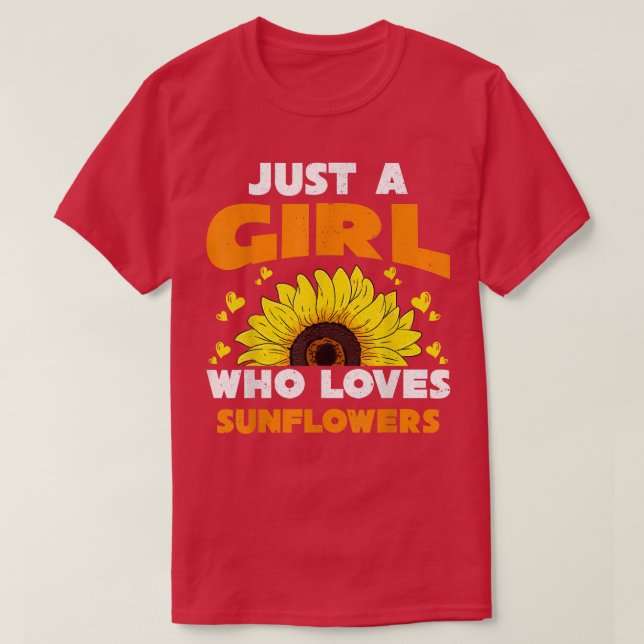 Camiseta Flor amarilla girasol Chicas mujeres Sunshine (Diseño del anverso)