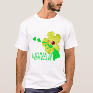Camiseta Flor amarilla hawaiana Hibiscus