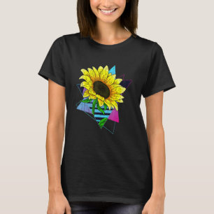 Camiseta Flor amarilla hippie 80 Vaporwave Aesthetic Sunf