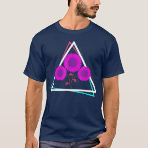 Camiseta Flor amarilla Retro 90 Art Vaporwave Hippie Sunfl