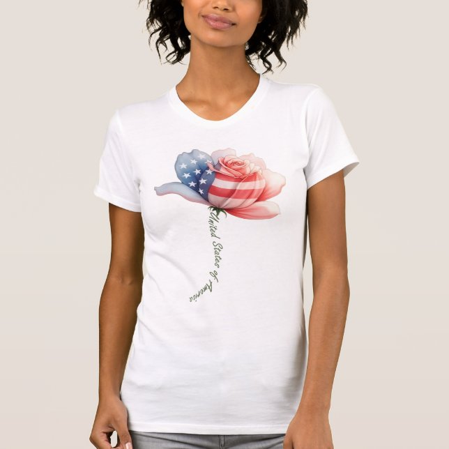Camiseta Flor Americana (Anverso)
