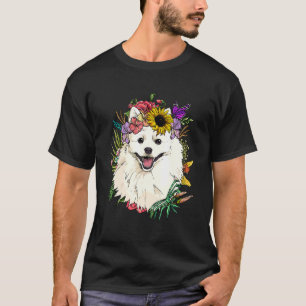 Camiseta Flor Americano Esquimal Botánico Planta Flor Masco
