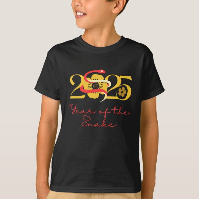 Camiseta Flor Año de la serpiente 2025 (Anverso)