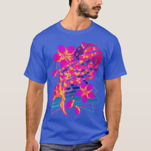 Camiseta Flor Art Sakura de los años 80, cereza retro de va