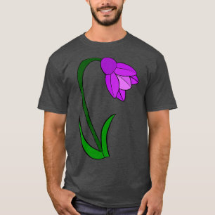Camiseta Flor azul