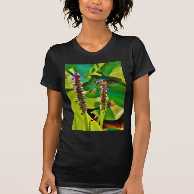 Camiseta Flor azul (Anverso)