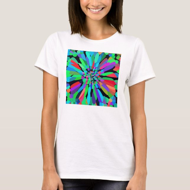 Camiseta Flor azul (Anverso)