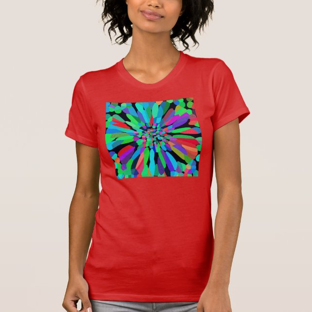 Camiseta Flor azul (Anverso)