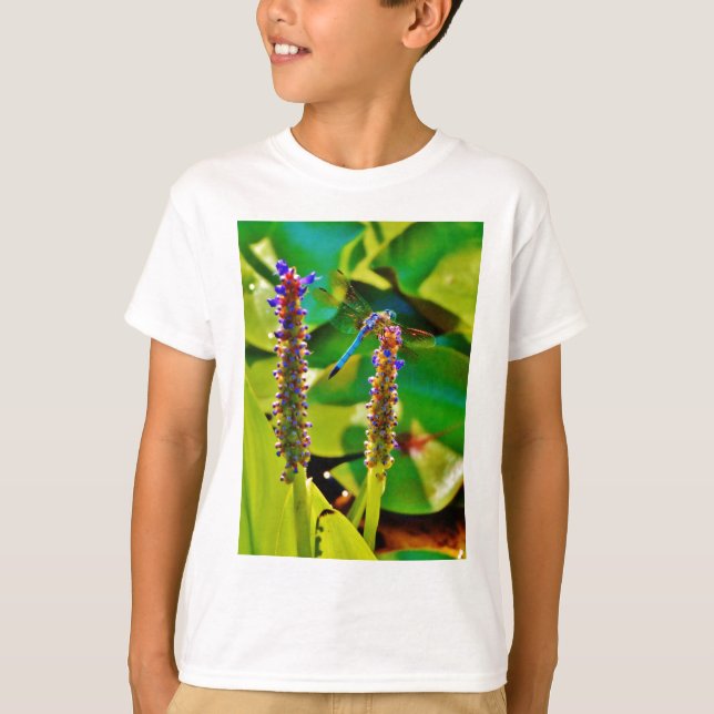 Camiseta Flor azul (Anverso)